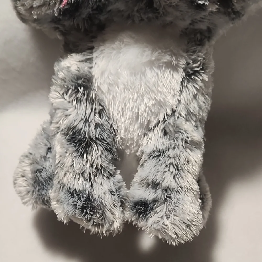 Ty Beanie Willow Boo Plush Gray and Pink Stuffed Toy